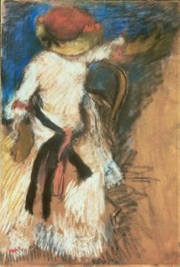 Sitzende Frau