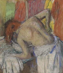 Frau, die sich den Rücken abtupft, ca. 1895 von Edgar Degas