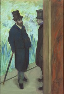 Freunde im Theater, Ludovic Halevy (1834-1908) und Albert Cave (1832-1910) 1878-79