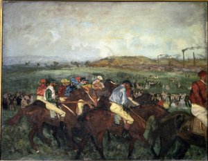 Gentlemen-Rennen. Vor der Abfahrt, 1862 von Edgar Degas