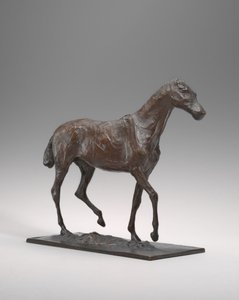 Pferd im Schritt, ursprüngliches Wachs möglicherweise frühe 1870er Jahre, gegossen ca. 1920-1921 von Edgar Degas