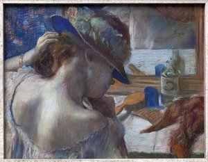 Vor dem Spiegel von Edgar Degas
