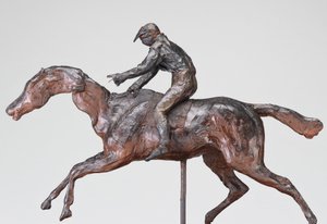 Jockey mit Kappe, möglicherweise 1890er Jahre