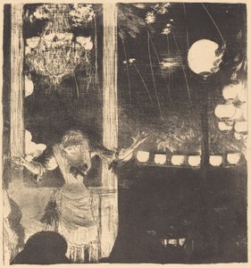 Mademoiselle Bécat im Café des Ambassadeurs von Edgar Degas
