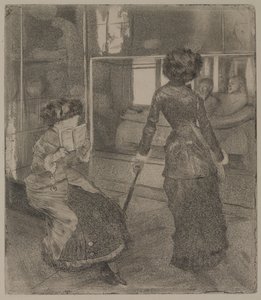 Mary Cassatt im Louvre: Die etruskische Galerie von Edgar Degas