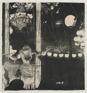 Mlle Bécat im Café des Ambassadeurs, 1877-1878 von Edgar Degas