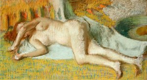 Nach dem Bad von Edgar Degas
