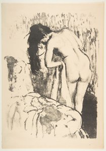 Nackte Frau, die sich abtrocknet, 1891-92