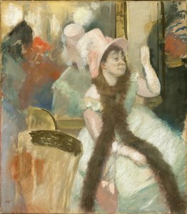 Porträt nach einem Kostümball (Porträt von Madame Dietz-Monnin) von Edgar Degas