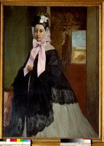 Porträt von Therese Degas, Schwester des Künstlers von Edgar Degas