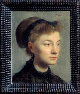 Porträt einer jungen Frau von Edgar Degas