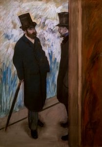 Porträt von Freunden, auf der Bühne (auch bekannt als „Porträt von Ludovic Halevy und Albert Boulanger-Cave“). 1879