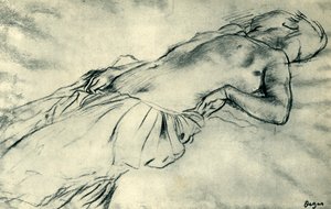 Liegender weiblicher Akt, spätes 19. Jahrhundert, 1943 von Edgar Degas
