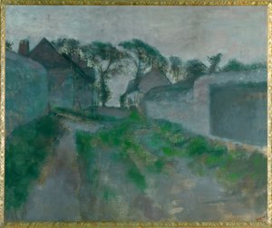 Dorfstraße in Saint Valery-sur-Somme von Edgar Degas
