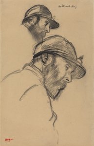 Studie eines Jockeys (M. de Broutelles) von Edgar Degas