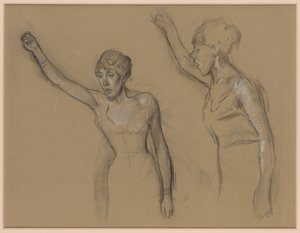 Studie eines Sängers von Edgar Degas