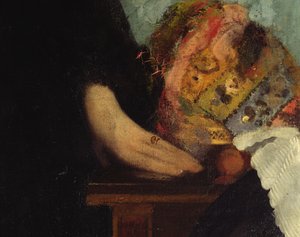 Die Familie Bellelli, Detail der Hände, 1858-67 (Detail)