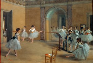 Das Tanzfoyer in der Oper in der rue Le Peletier