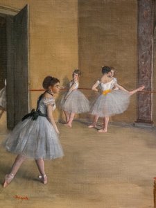 Die Tanzlektion (Detail) von Edgar Degas