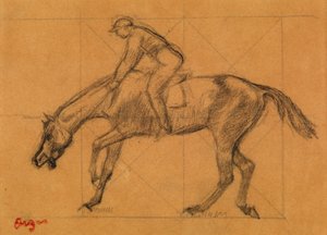 Das Ende des Rennens, ca. 1882 von Edgar Degas
