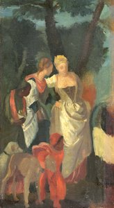 Das Auffinden des Moses, nach einem Gemälde von Veronese, späte 1860er Jahre