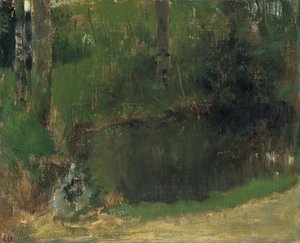 Der Teich im Wald, ca. 1868 von Edgar Degas