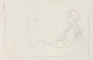 Zwei sitzende Frauen (verso) von Edgar Degas