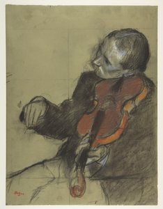 Violinist, Studie für „Die Tanzstunde“ von Edgar Degas