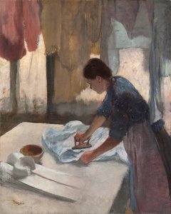 Frau beim Bügeln, um 1876-87 von Edgar Degas