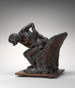 Sitzende Frau, die ihre linke Hüfte abwischt von Edgar Degas