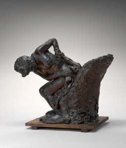 Sitzende Frau, die ihre linke Hüfte abwischt von Edgar Degas