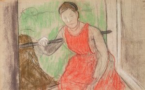 Frau am Fenster