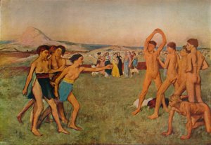 Junge Spartaner beim Üben, ca. 1860