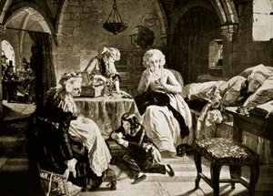 Ludwig XVI. und seine Familie im Tempel, Illustration aus 