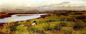 Früher Morgen, Fusino, in der Nähe von Venedig von Edith Ridley Corbet