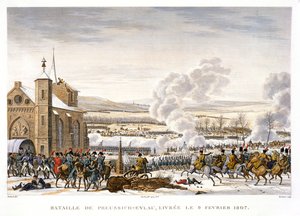 Die Schlacht bei Eylau, Deutschland, 9. Februar 1807
