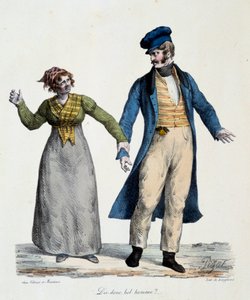 Prostitution: „Dis donc bel homme“ - Populäre Szenen von Edme Jean Pigal (1798-1872), Lithographie 1824 - Musée Dobree, Nantes von Edme Jean (after) Pigal