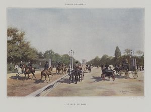 Der Eingang zum Bois de Boulogne