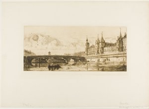 Pont-au-Change, Paris von Edmond Gosselin