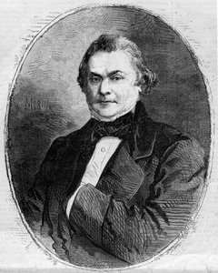 Porträt von Claude Alphonse Delangle (1797-1869), französischer Richter und Politiker. Gravur von Morin in „Die illustrierte Welt“ Nr. 63 vom 26. Juni 1858. von Edmond Morin
