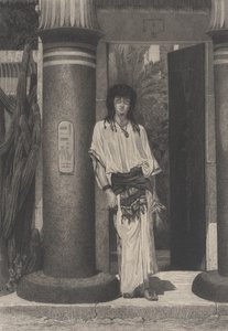 Ägypter am Eingang zu seiner Wohnung, aus L