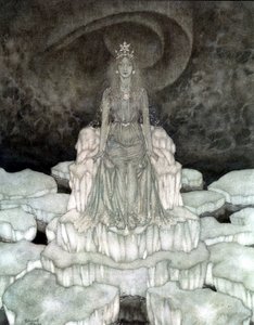 Die Schneekönigin in Majestät von Edmund Dulac