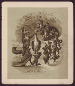 Illustration für Der Fuchs und die Gans von E Caldwell