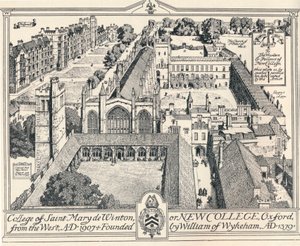 New College, Oxford, um 1905