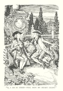 Illustration für R. L. Stevensons Prince Otto von Edmund Joseph (after) Sullivan