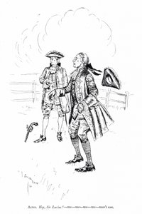 Illustration für Sheridans Die Rivalen (Gravur) von Edmund Joseph (after) Sullivan