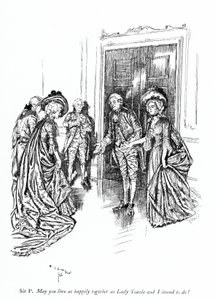 Illustration für Sheridans Die Schule des Skandals (Stich)
