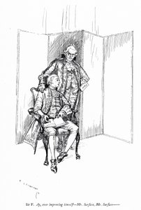 Illustration für Sheridans Die Schule des Skandals (Stich) von Edmund Joseph (after) Sullivan
