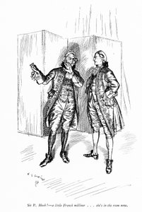 Illustration für Sheridans Die Schule der Skandale (Gravur) von Edmund Joseph (after) Sullivan