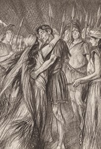 William Shakespeare: Antonius und Cleopatra, Akt IV, Szene 4 von Edmund Joseph (after) Sullivan